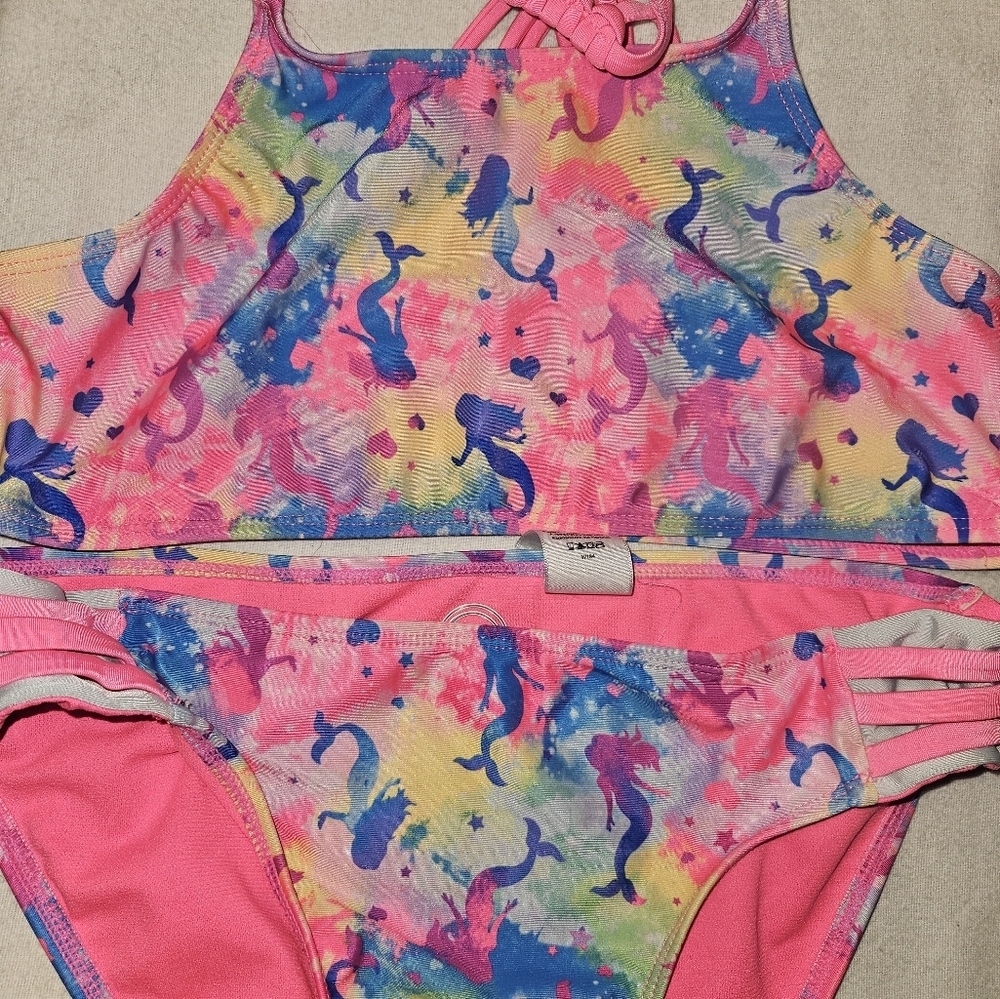 Wonder Nation Girls Mermaid Bikini Size Xl (14-16) - Picture 4 of 9
